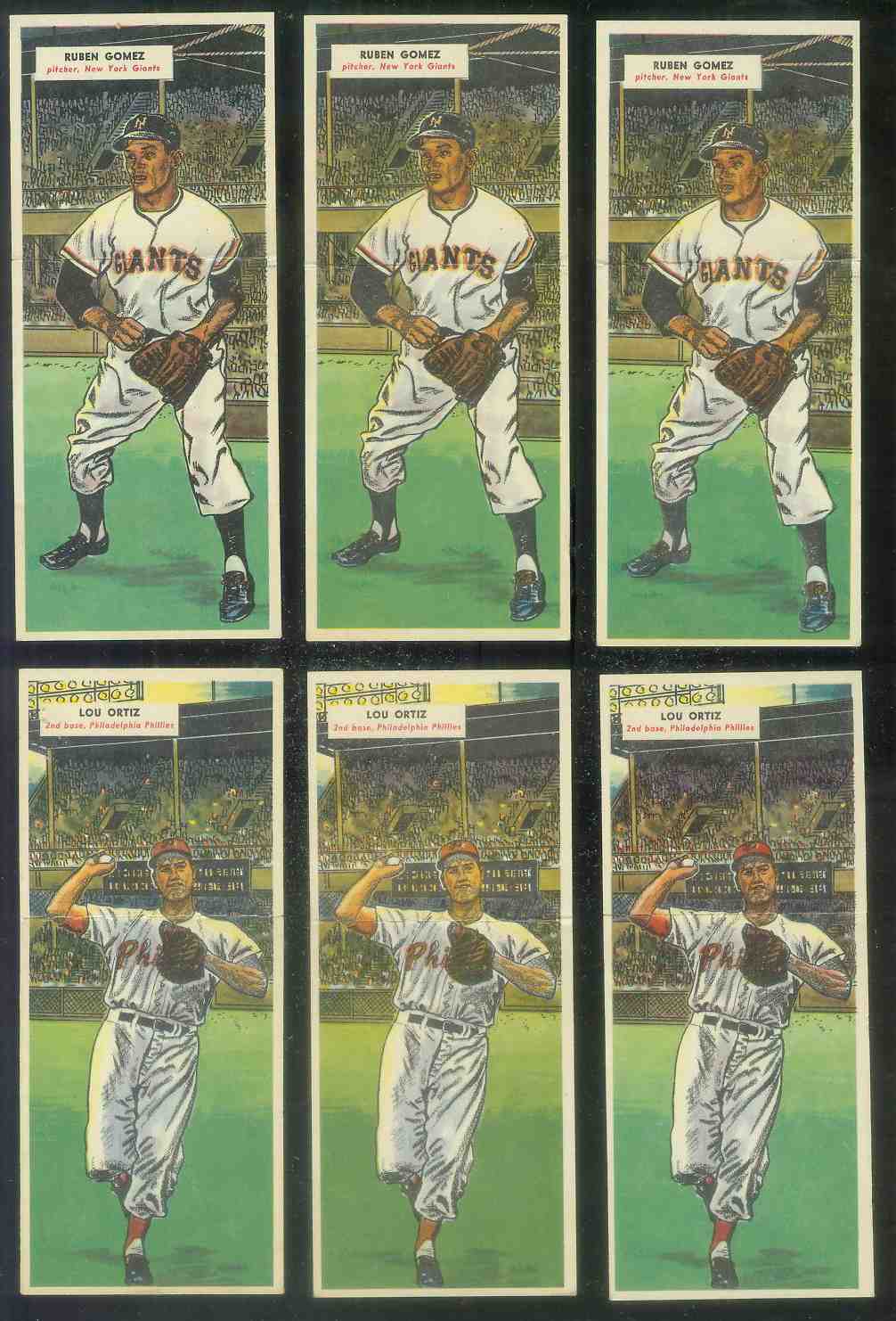 1955 Topps DoubleHeader #.91 Louis Ortiz / #92 Milt Bolling  cards value