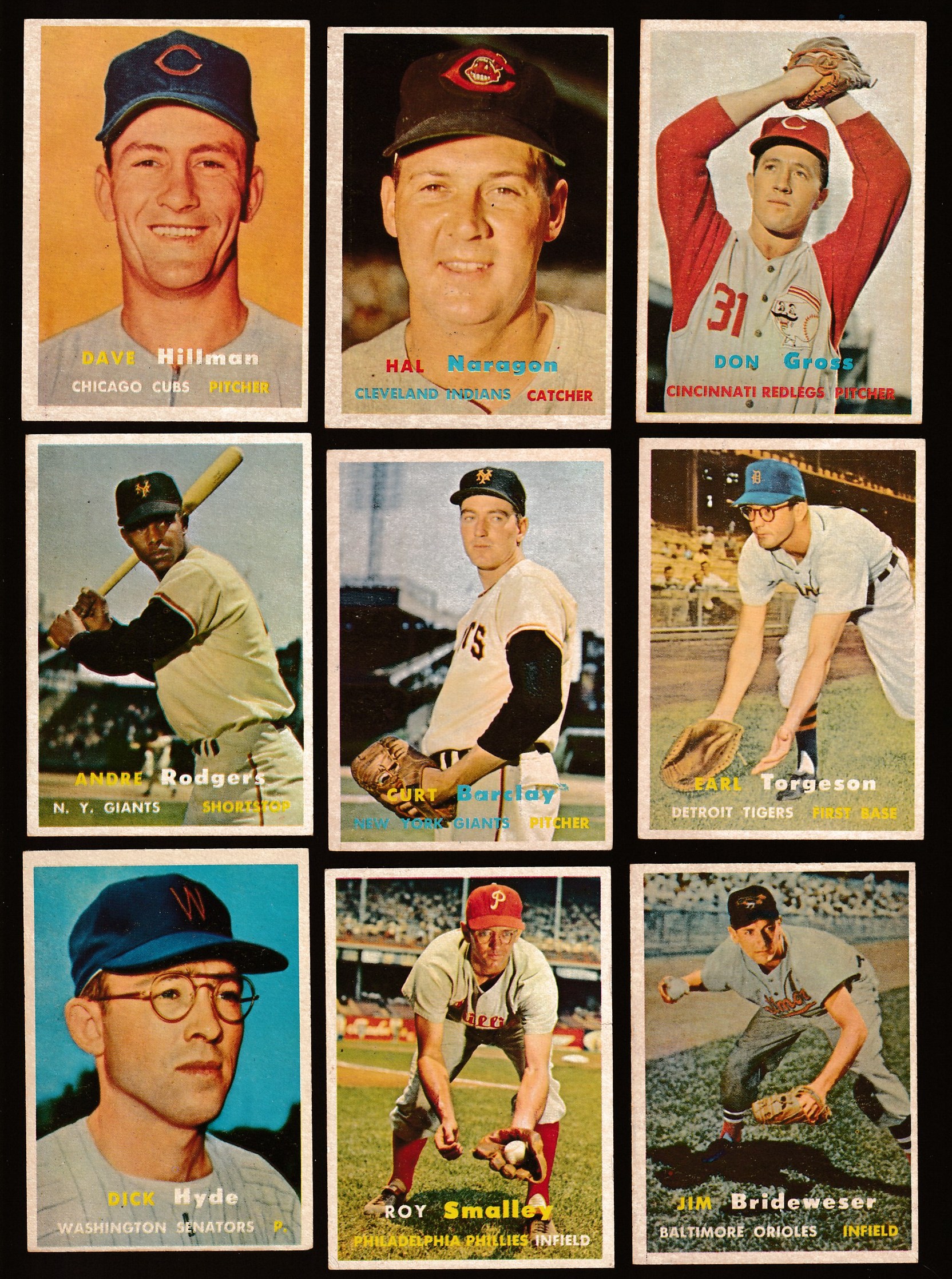 1957 Topps #347 Hal Naragon SCARCE MID SERIES (Indians)  cards value