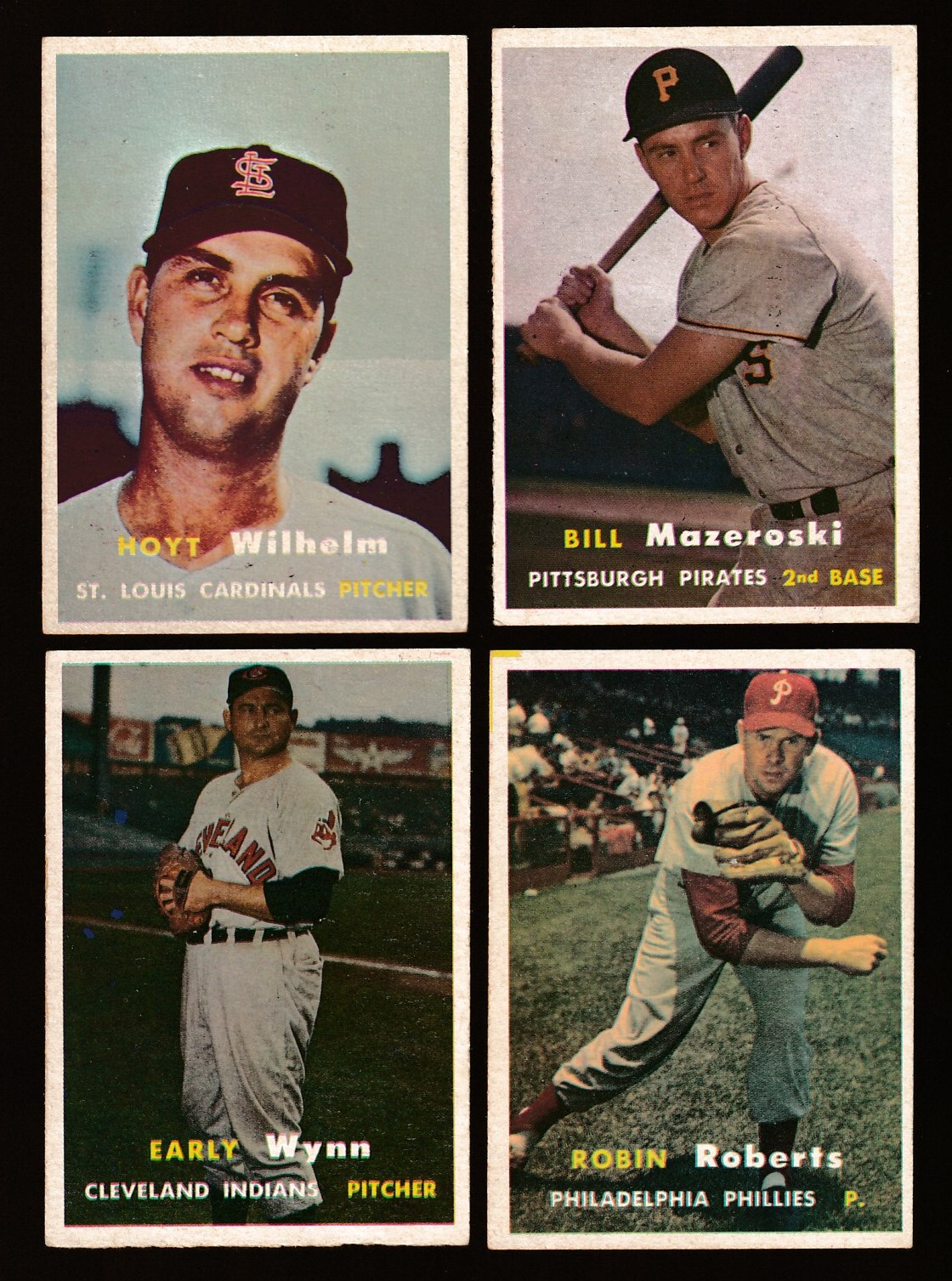 1957 Topps #203 Hoyt Wilhelm [#] (Cardinals)  cards value
