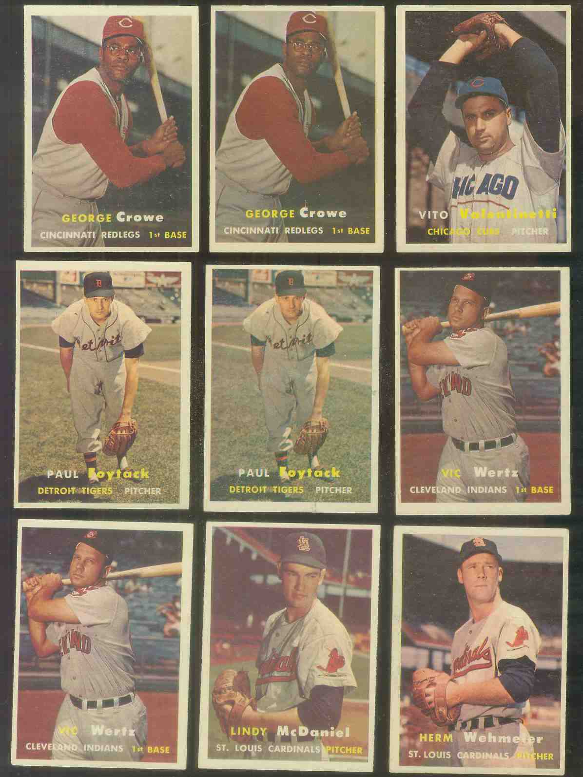 1957 Topps # 78 Vic Wertz (Indians)  cards value