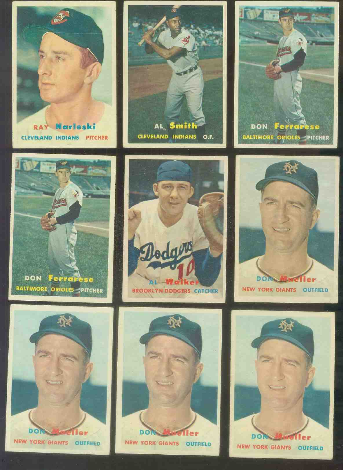 1957 Topps #148 Don Mueller (NY Giants)  cards value