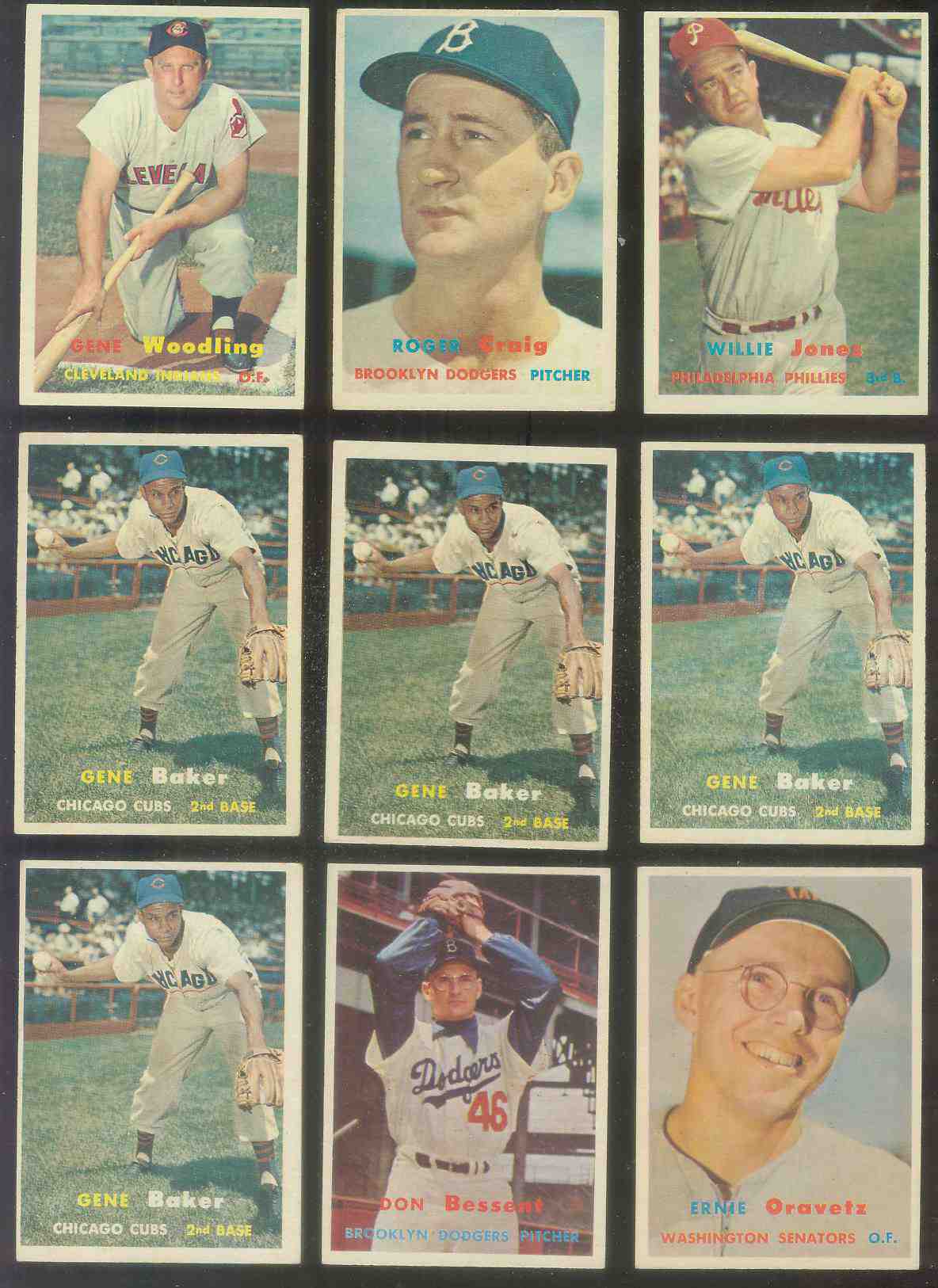 1957 Topps #173 Roger Craig (Brooklyn Dodgers)  cards value