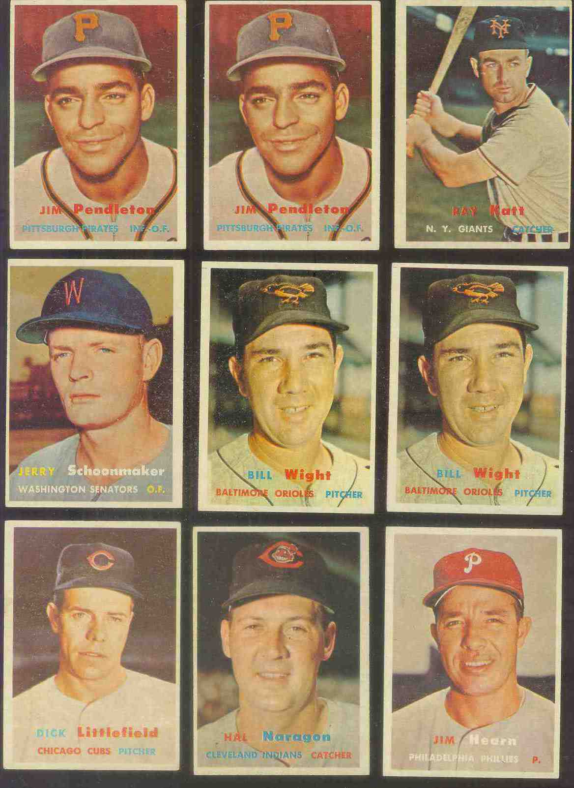 1957 Topps #334 Jerry Schoonmaker SCARCE MID SERIES (Senators)  cards value