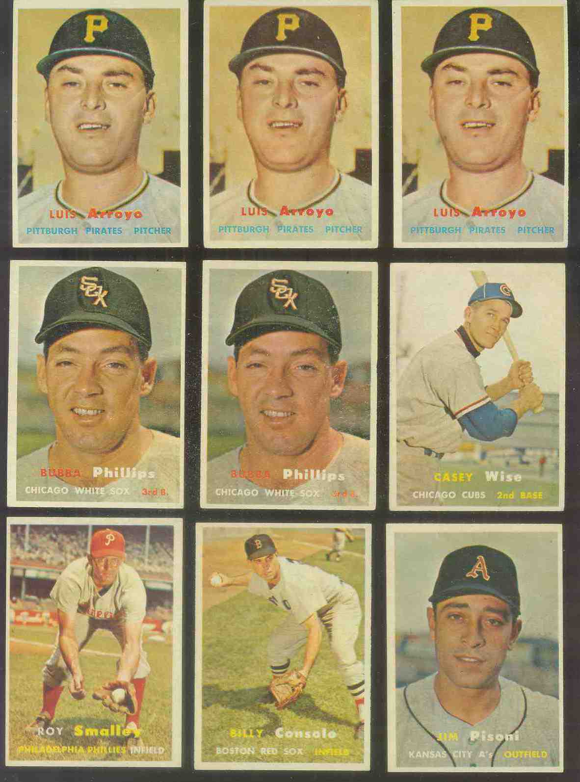 1957 Topps #394 Luis Arroyo (Pirates)  cards value