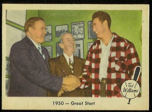 1959 Fleer Ted Williams #39 '1950 - Great Start' (Red Sox)  cards value