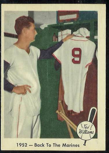 1959 Fleer Ted Williams #44 '1952 - Back to Marines' (Red Sox)  cards value
