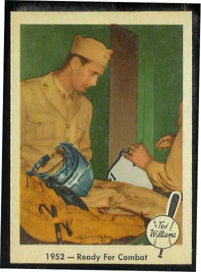 1959 Fleer Ted Williams #46 '1952 - Ready for Combat' (Red Sox)  cards value