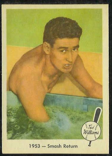 1959 Fleer Ted Williams #49 '1953 - Smash Return' (Red Sox)  cards value