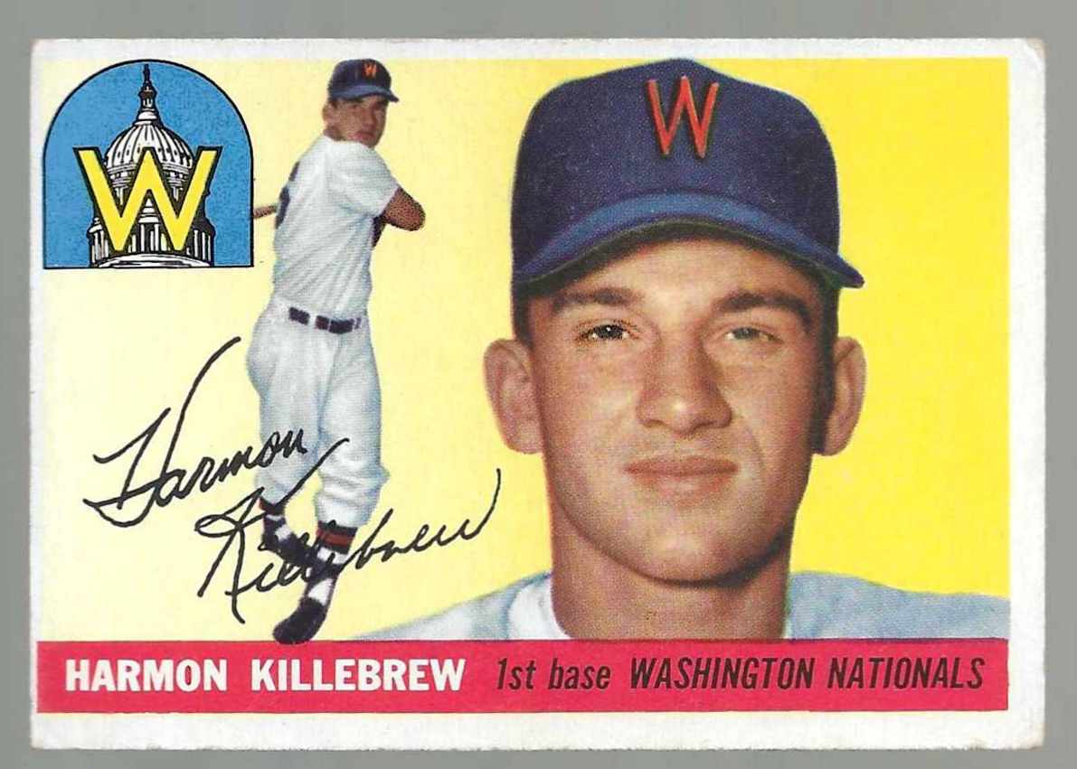 1955 Topps #124 Harmon Killebrew ROOKIE (Senators)  cards value