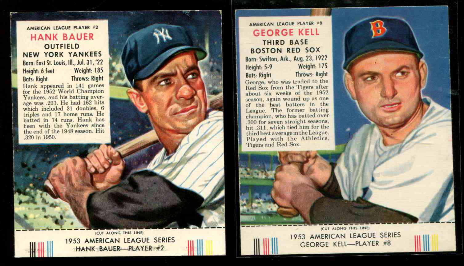 1953 Red Man w/TAB #AL.8 George Kell (Red Sox)  cards value