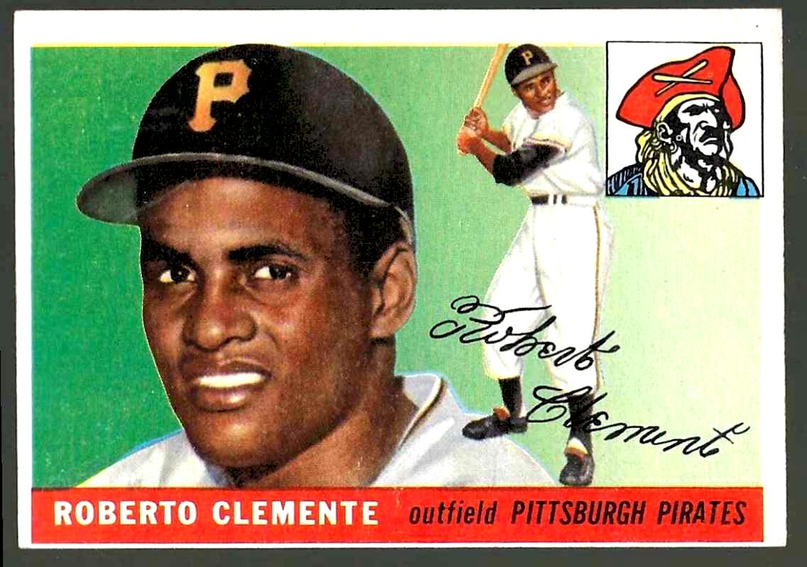 1955 Topps #164 Roberto Clemente ROOKIE SCARCE HIGH NUMBER [#] (Pirates)  cards value