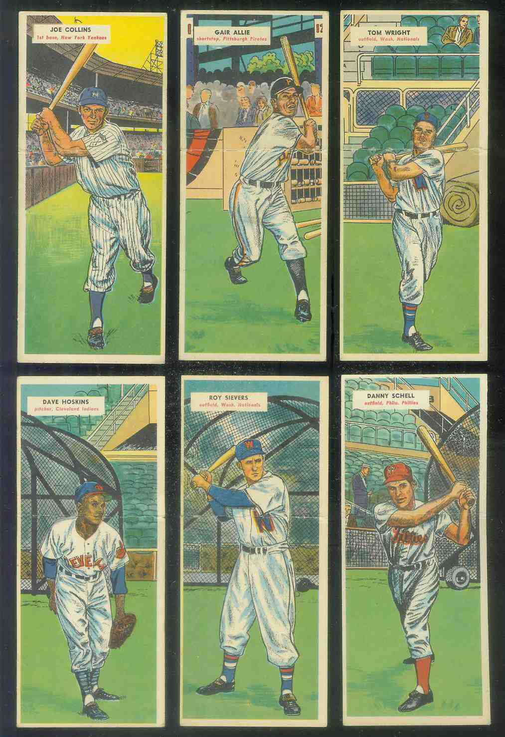 1955 Topps DoubleHeader #.79 Roy Sievers / #80 Art Fowler [#x]  cards value