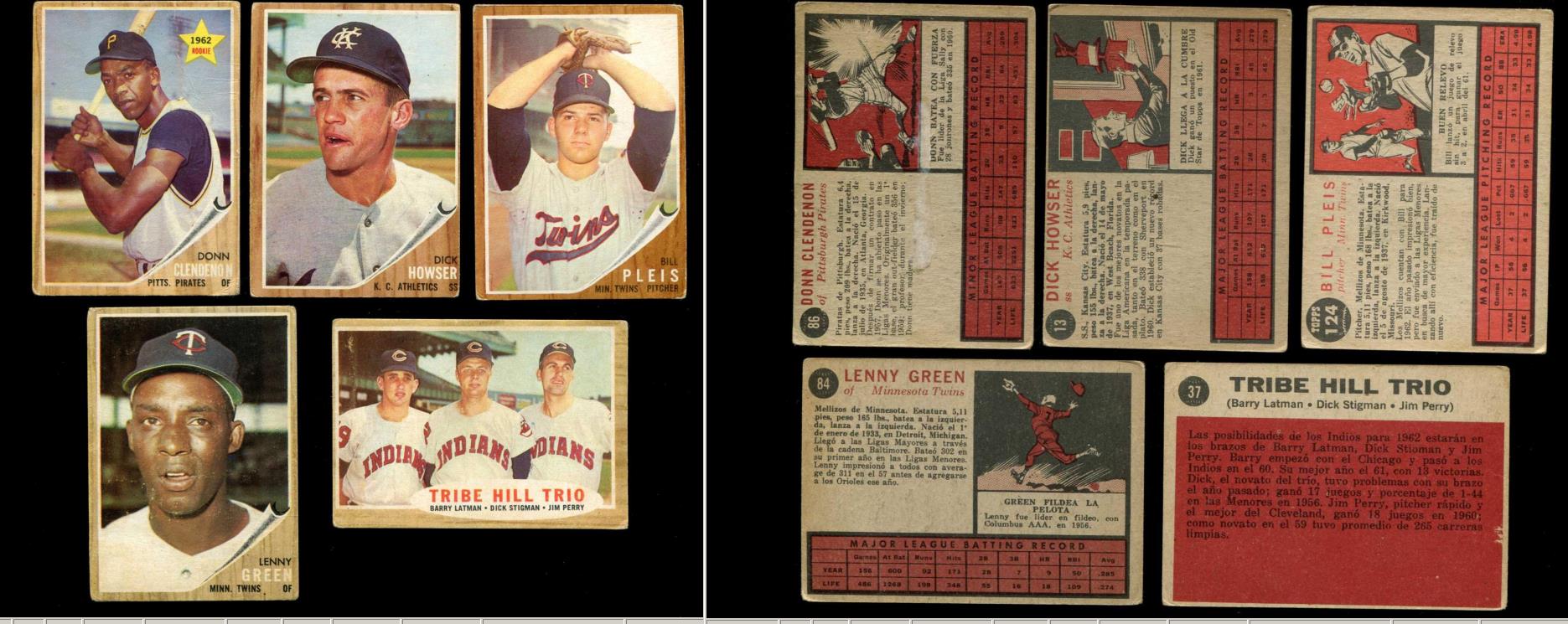 1962 Topps VENEZUELAN #124 Bill Pleis (Twins)  cards value