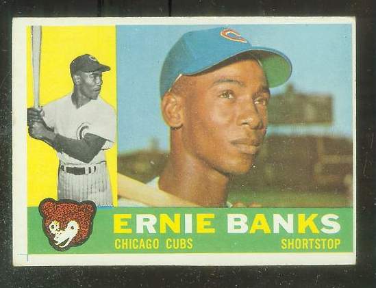 1960 Topps # 10 Ernie Banks (Cubs)  cards value