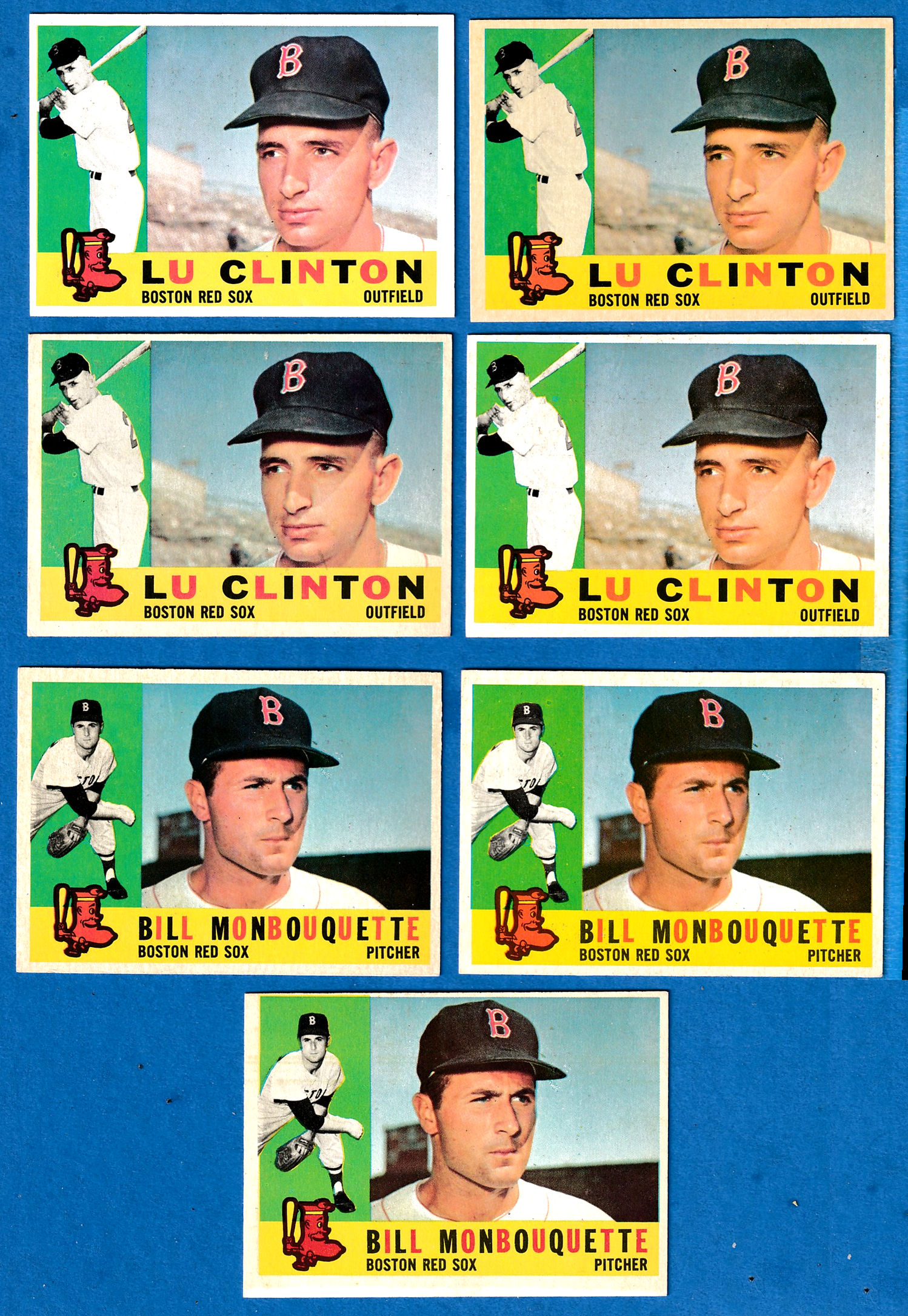 1960 Topps #533 Lu Clinton SCARCE HIGH# (Red Sox)  cards value