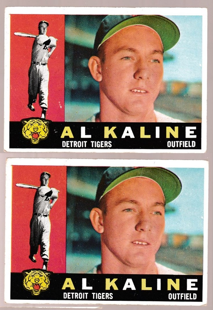 1960 Topps # 50 Al Kaline [#] (Tigers)  cards value
