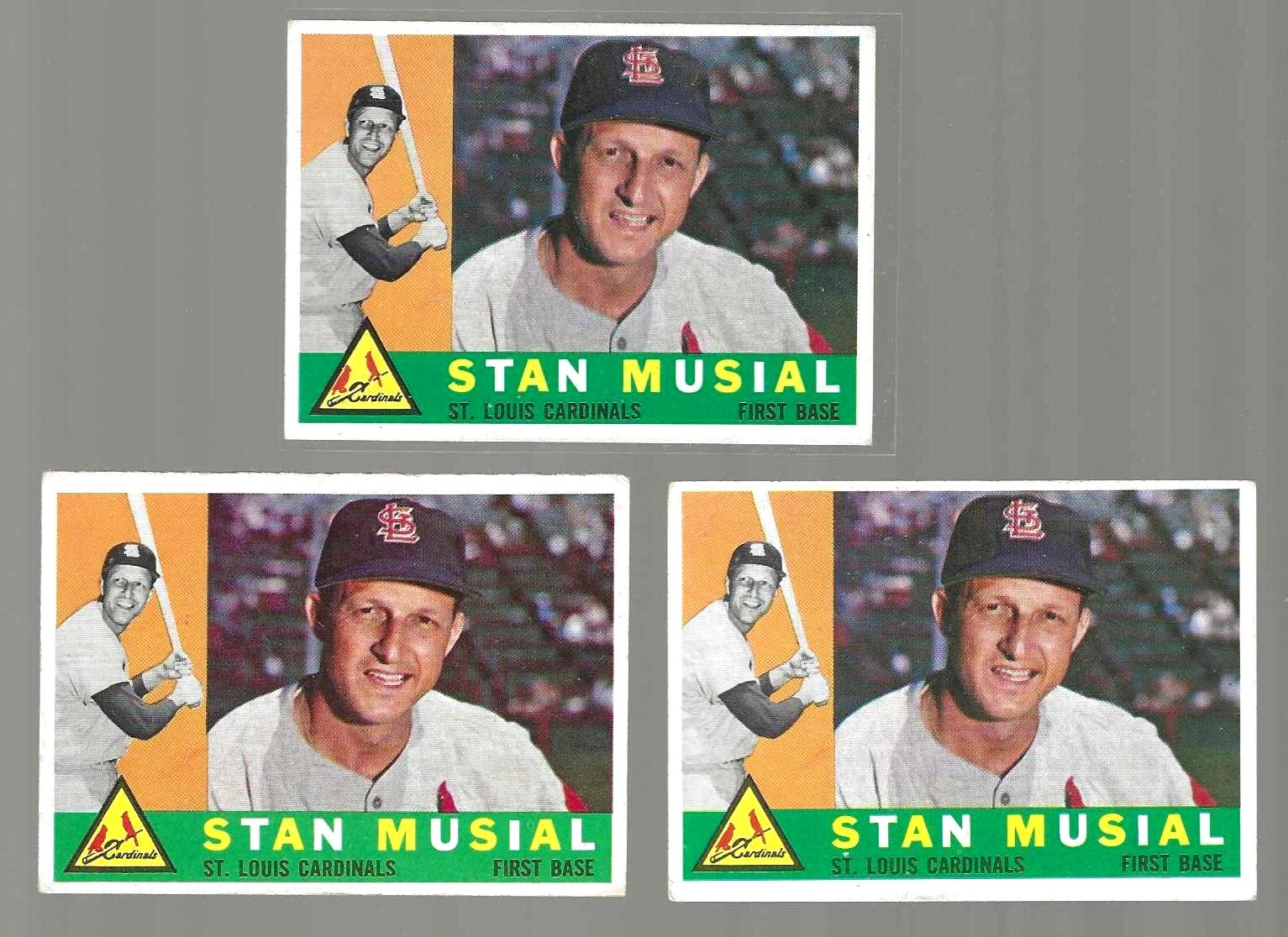 1960 Topps #250 Stan Musial [#] (Cardinals)  cards value