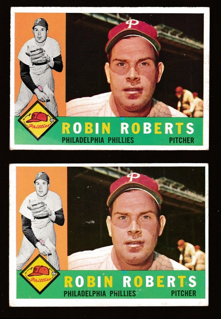 1960 Topps #264 Robin Roberts [#] (Phillies)  cards value