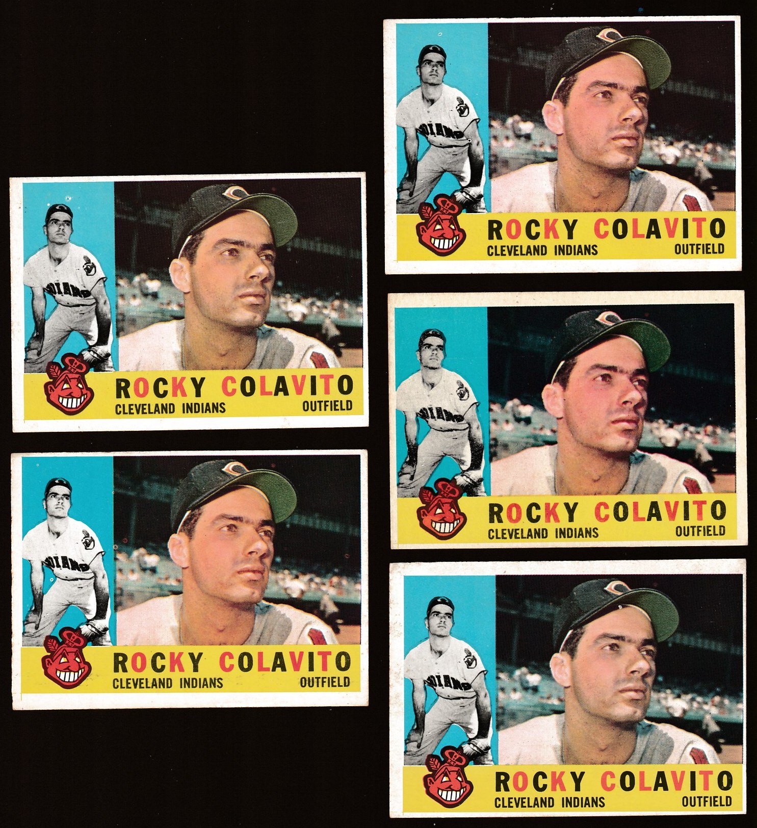 1960 Topps #400 Rocky Colavito [#] (Indians)  cards value