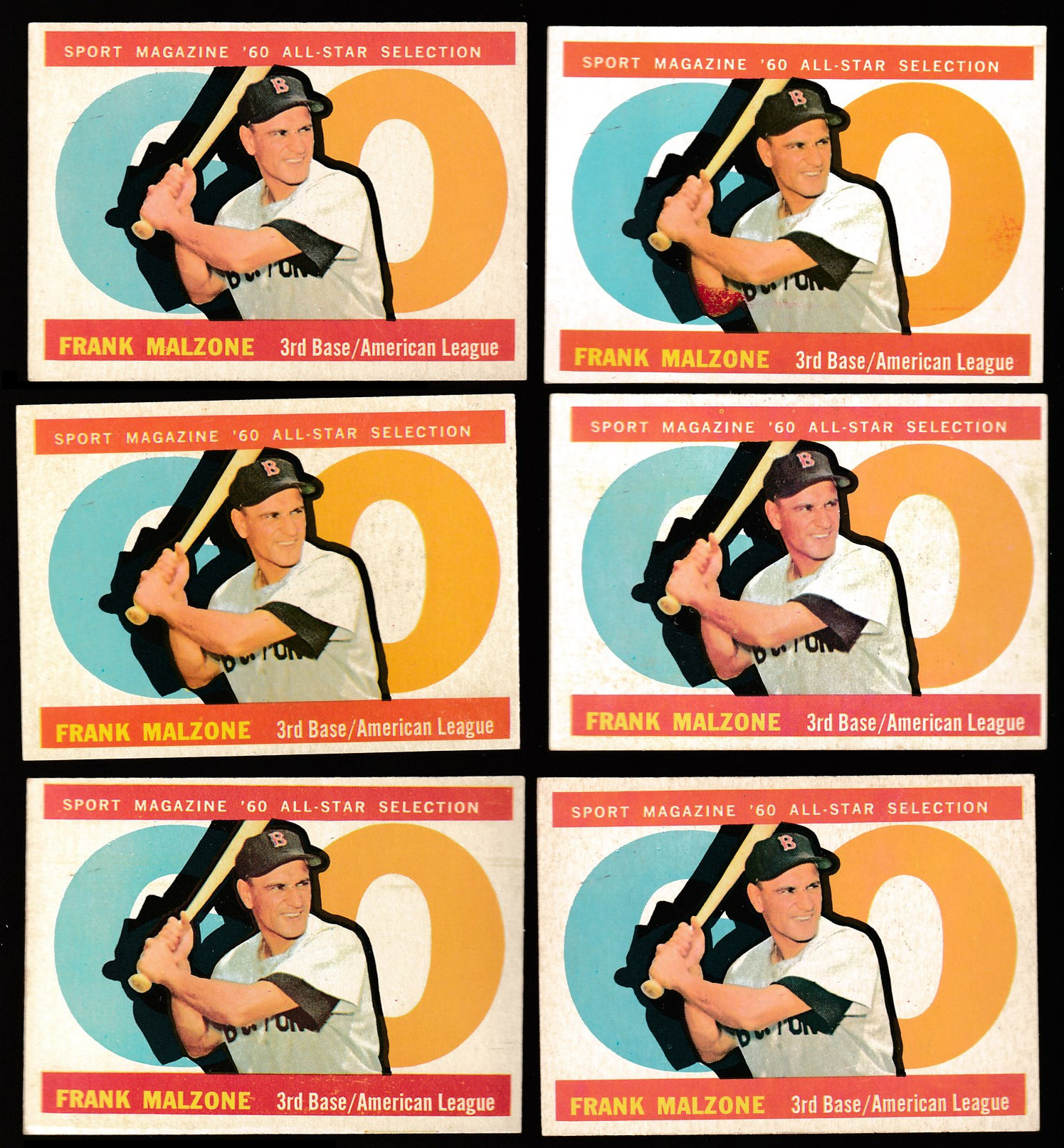 1960 Topps #557 Frank Malzone All-Star SCARCE HIGH# (Red Sox)  cards value