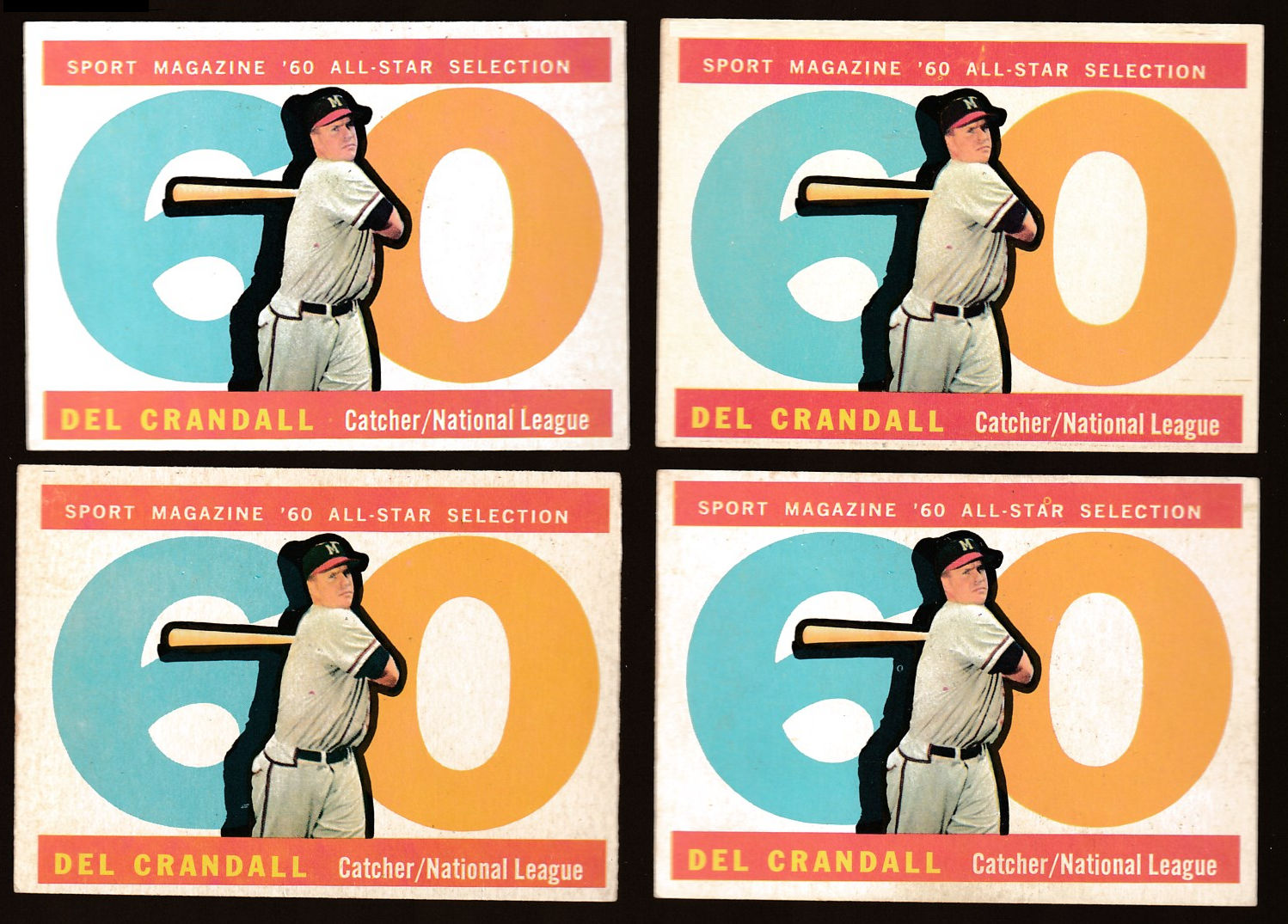 1960 Topps #568 Del Crandall All-Star SCARCE HIGH# (Braves)  cards value