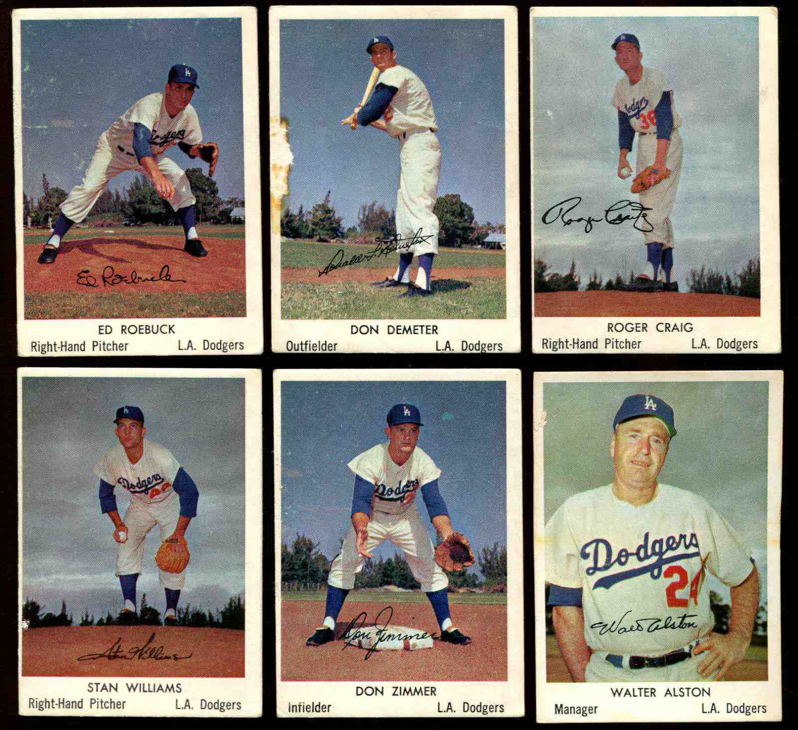 1960 Bell Brand Dodgers #18 Walt Alston SHORT PRINT MGR  cards value