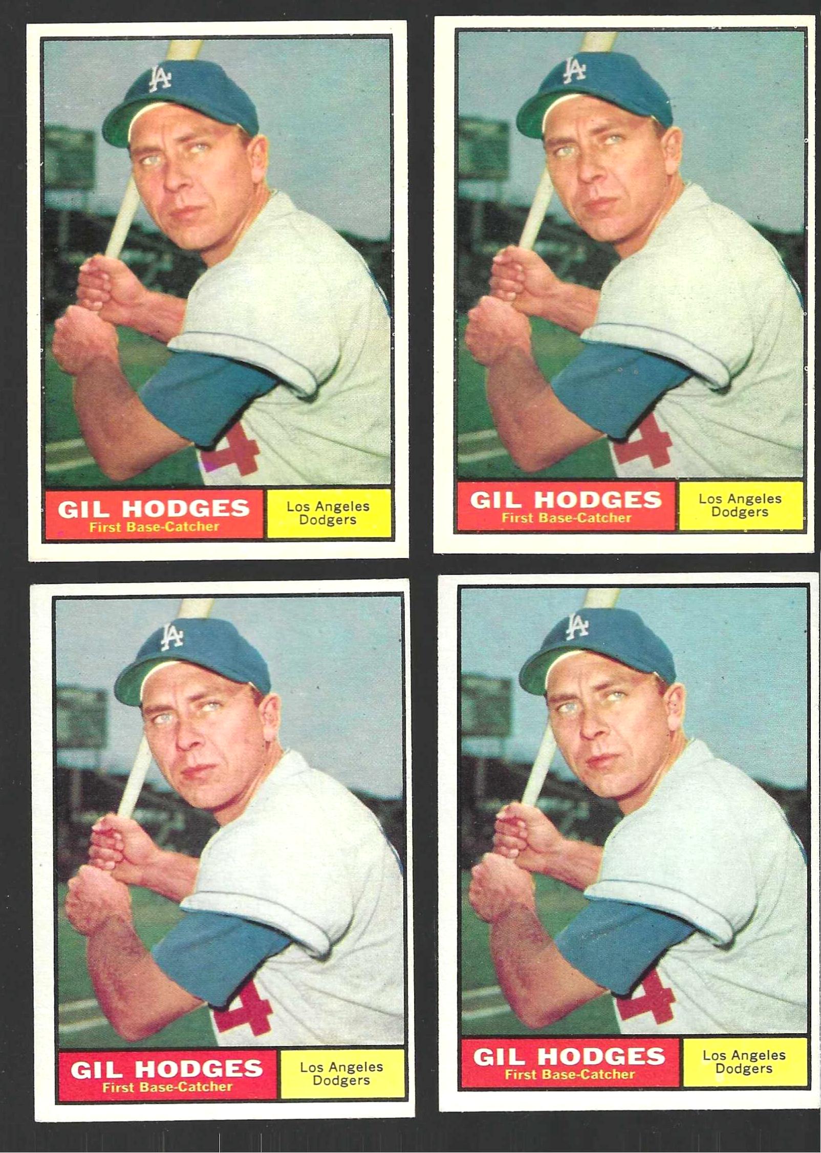 1961 Topps #460 Gil Hodges [#] (Dodgers,HOF)  cards value