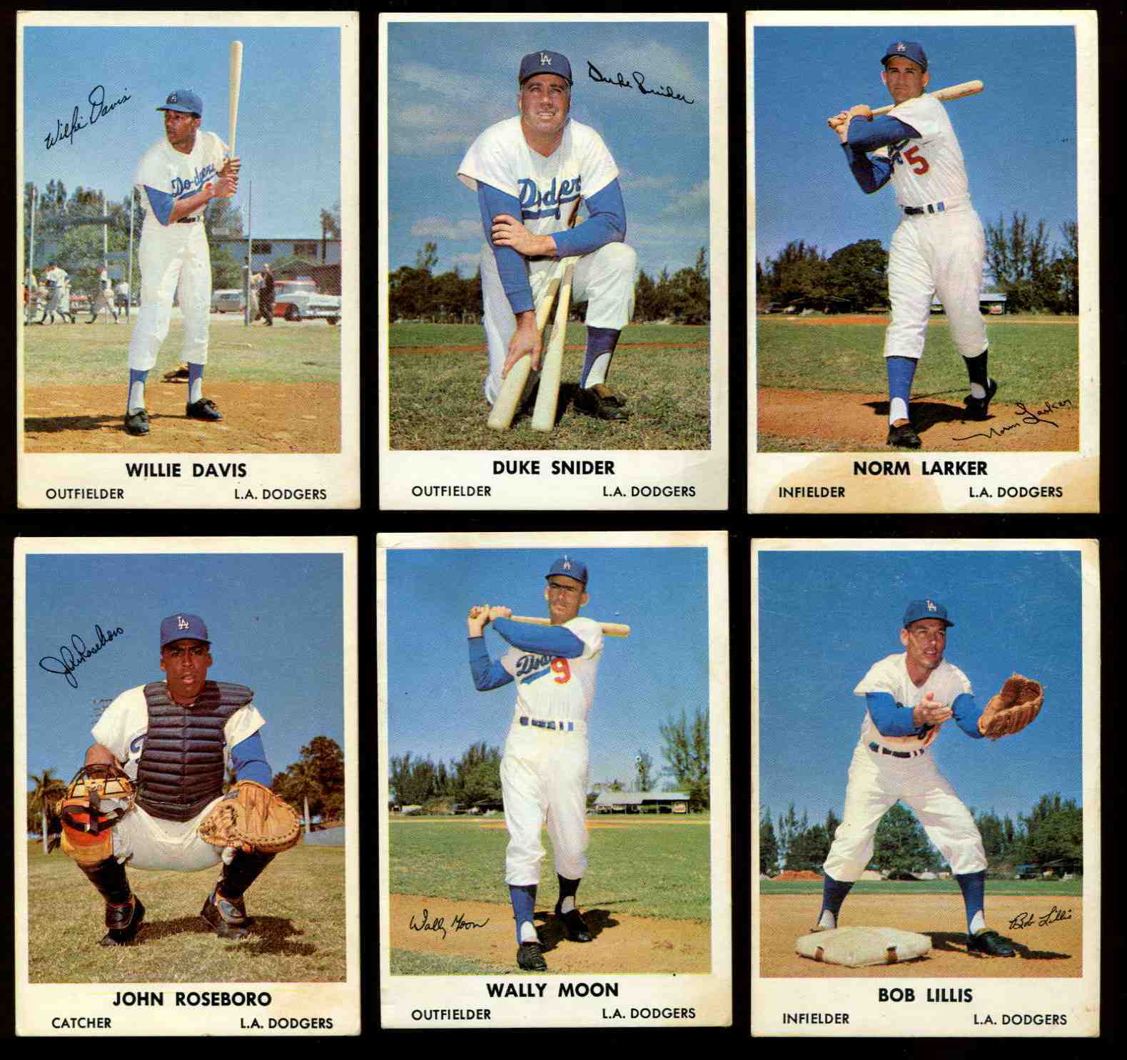 1961 Bell Brand Dodgers # 3 Willie Davis  cards value