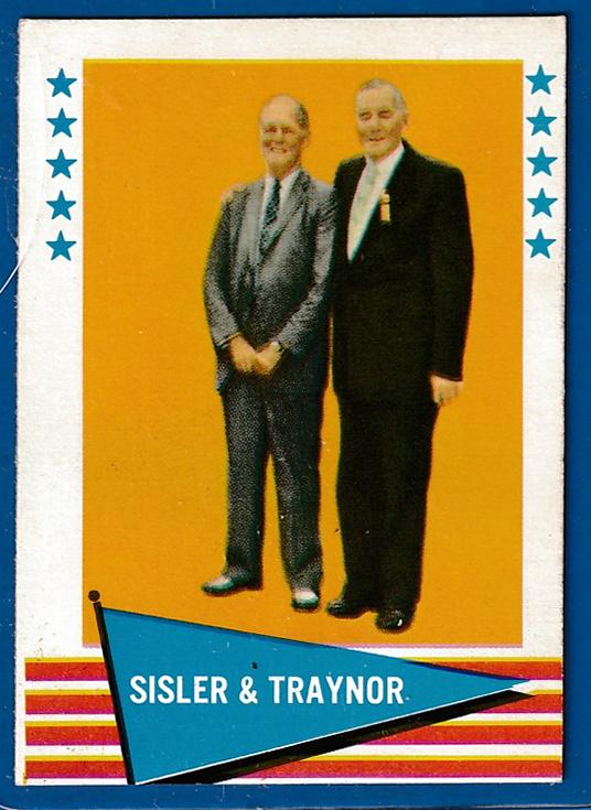 1961 Fleer # 89 Checklist [#] (pictures George Sisler and Pie Traynor)  cards value