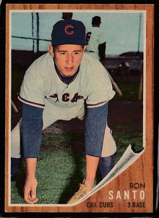 1962 Topps #170 Ron Santo  [#] [VAR:Normal] (Cubs)  cards value