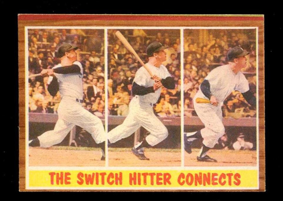 1962 Topps #318 Mickey Mantle In-Action [#] (Yankees)  cards value