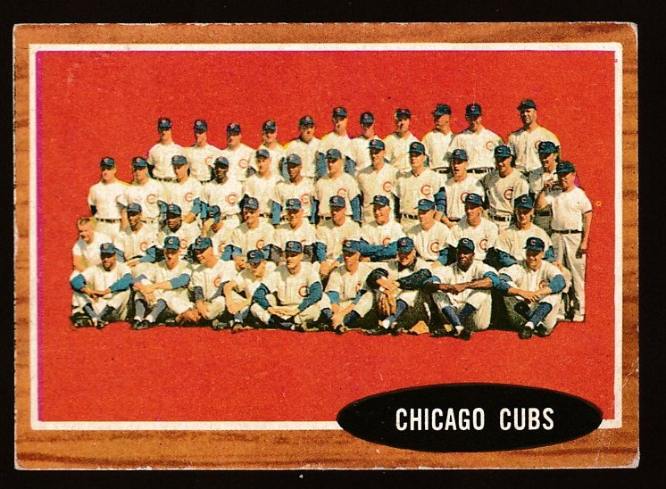 1962 Topps #552 Chicago Cubs TEAM card SHORT PRINT HIGH #  cards value