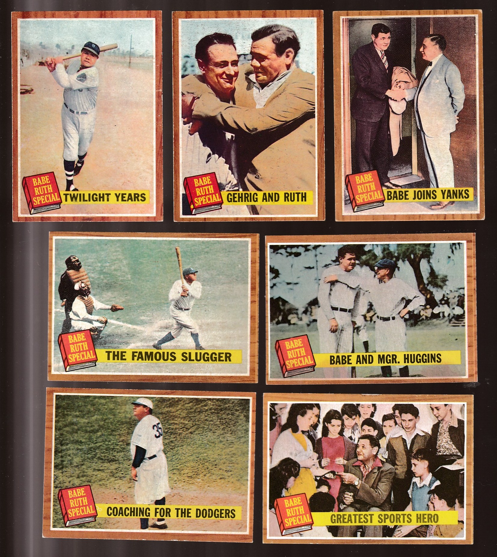 1962 Topps #136-143 Babe Ruth Specials - Near Set/Lot of (7) different  cards value
