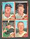 1962 Topps  [p] 4-Card PANEL - with Bill Mazeroski (Pirates)