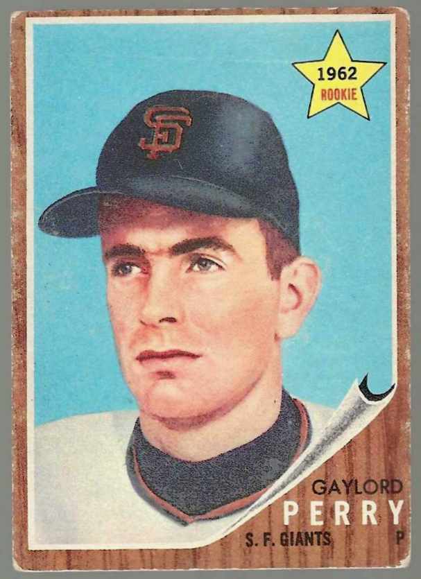 1962 Topps #199 Gaylord Perry ROOKIE (Giants)  cards value