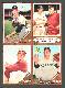 1962 Topps  [p] 4-Card PANEL - with Redbird Rippers (Cardinals)