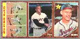 1962 Topps  [p]  3-Card PANEL -  WILLIE MAYS in center !!! (Giants)