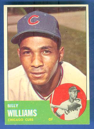 1963 Topps #353 Billy Williams [#] (Cubs)  cards value