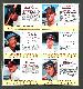 1963 Post Cereal - COMPLETE 6-Card PANEL - w/ERNIE BANKS (Cubs)