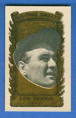 1963 Bazooka All-Time Greats #15 LOU GEHRIG (Yankees)  cards value