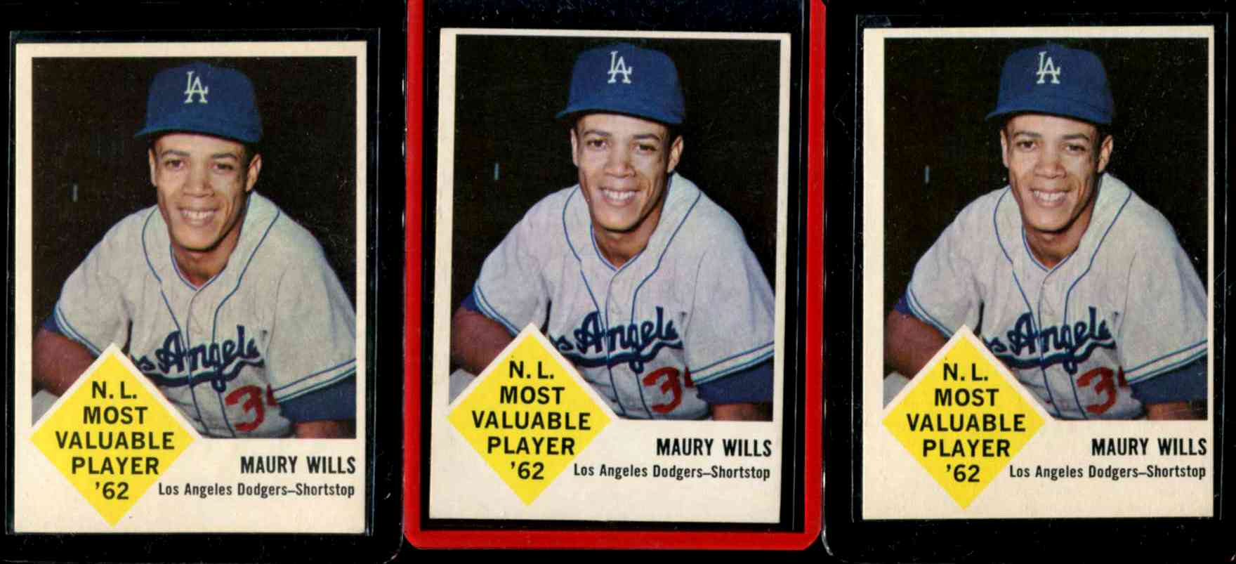 1963 Fleer #43 Maury Wills ROOKIE (Dodgers)  cards value