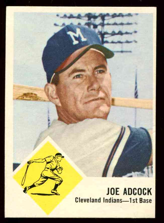 1963 Fleer #46 Joe Adcock SCARCE SHORT PRINT [#c] (Indians)  cards value