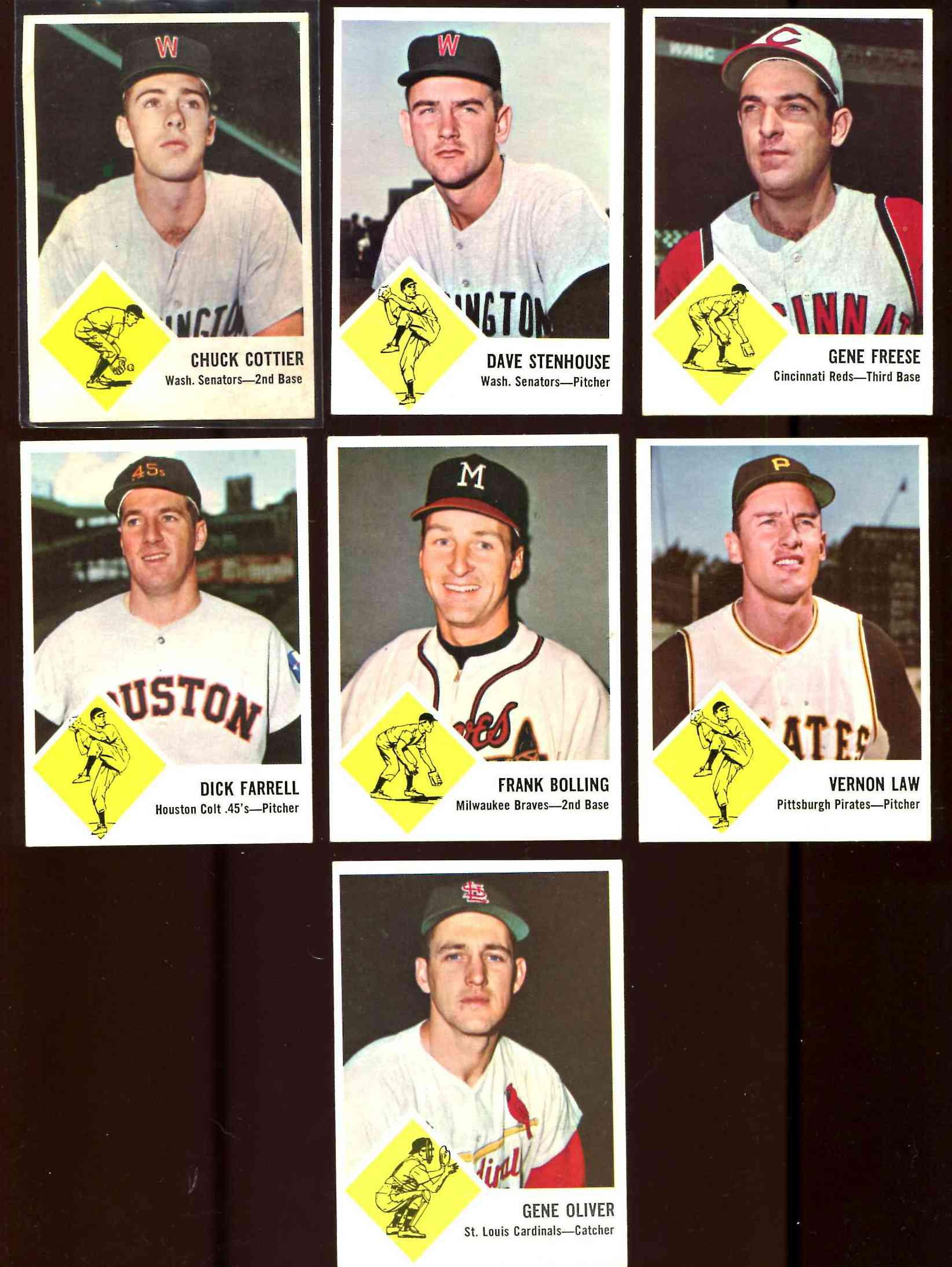 1963 Fleer #62 Gene Oliver (Cardinals)  cards value