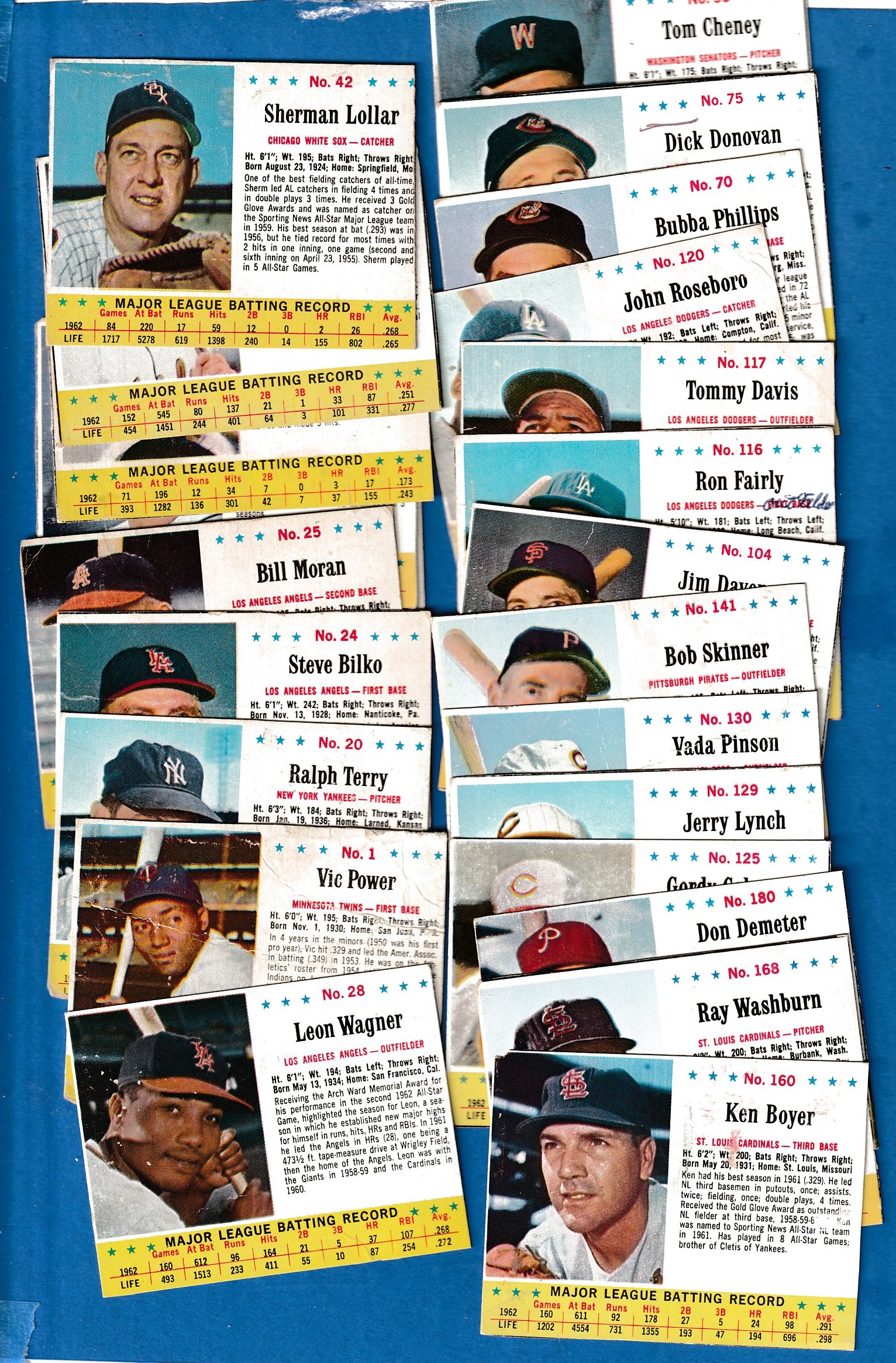 1963.Jello  - Lot of (25) different  cards value