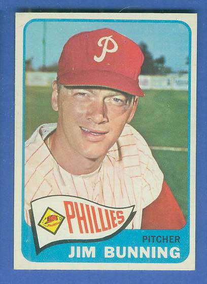 1965 Topps # 20 Jim Bunning (Phillies)  cards value