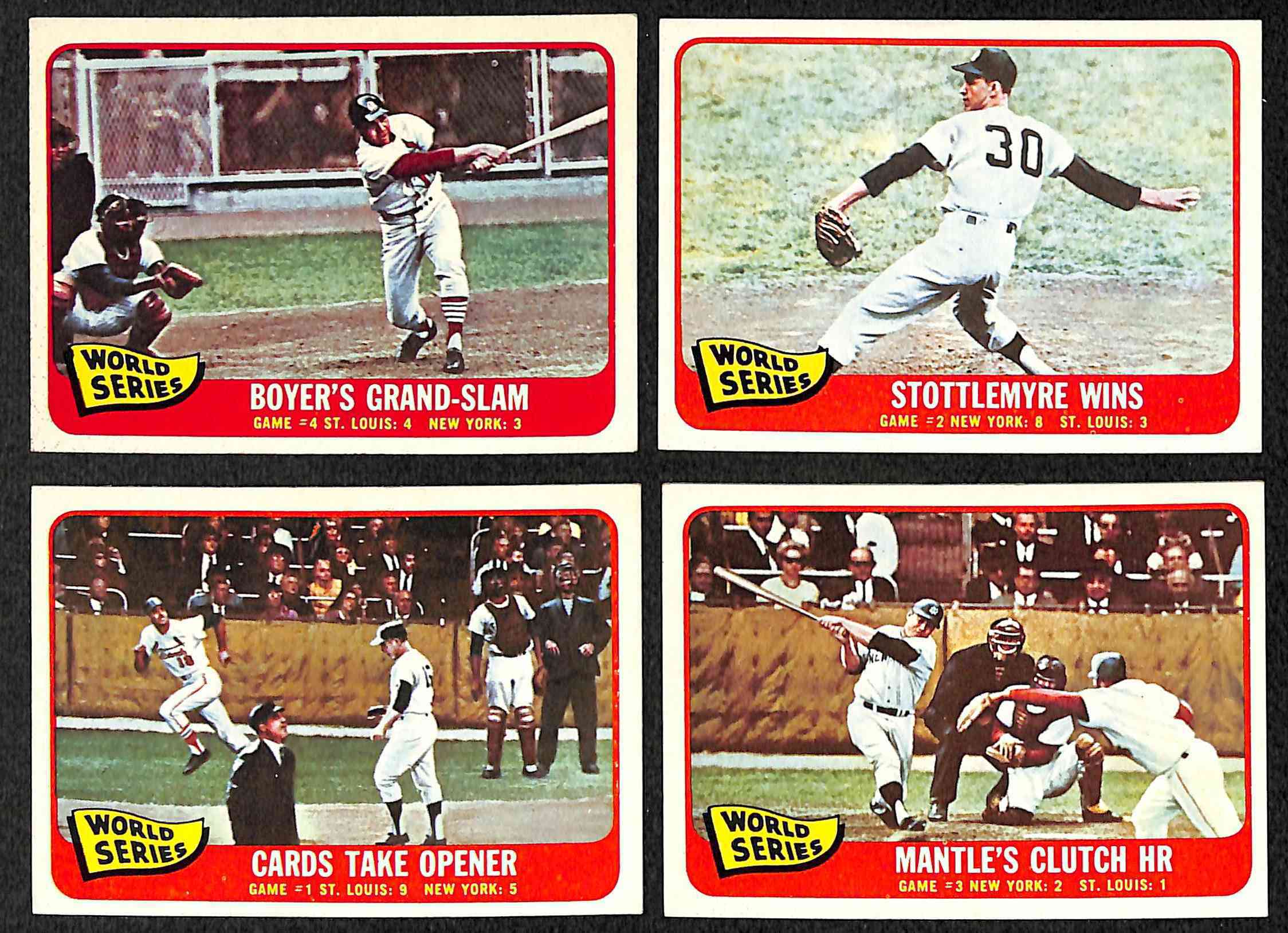 1965 Topps #132 World Series Game #1 (Mike Shannon) (Yankees vs Cardinals)  cards value