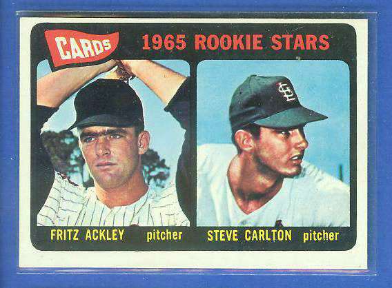 1965 Topps #477 Steve Carlton ROOKIE (Cardinals, Hall-of-Famer)  cards value