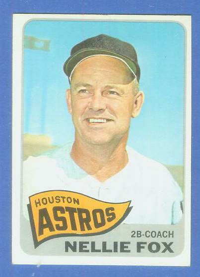 1965 Topps #485 Nellie Fox (Astros)  cards value