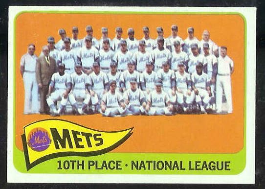 1965 Topps #551 Mets TEAM card SHORT PRINT  cards value
