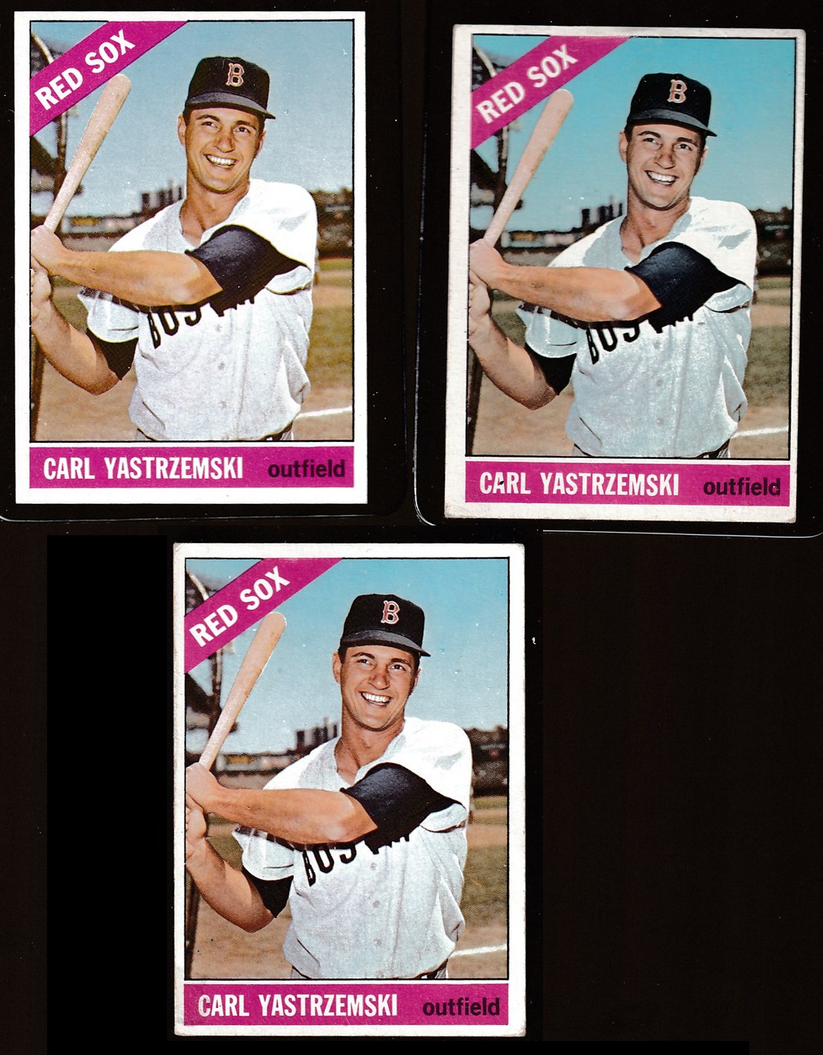 1966 Topps # 70 Carl Yastrzemski [#] (Red Sox)  cards value